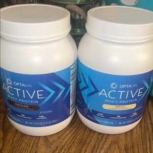 Optavia Active Whey Protein Chocolate and Vanilla